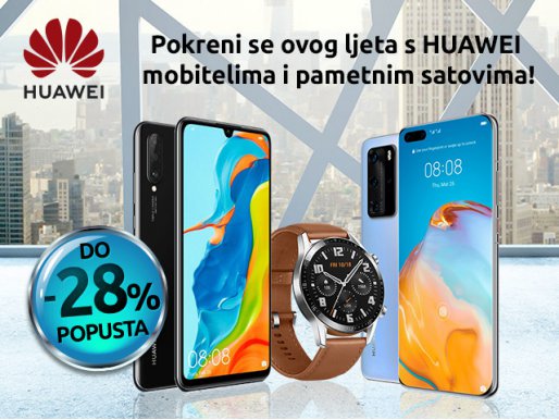 Provjeri Huawei mobitele i pametne satove na popustu!