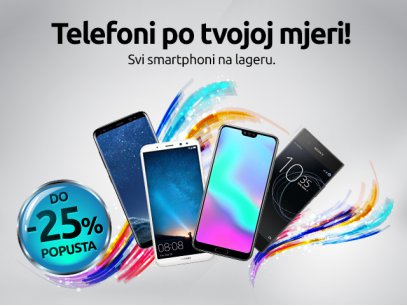 SVI pametni telefoni na popustu do 25%