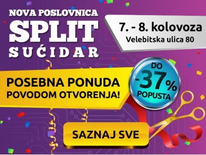 OTVARAMO NOVU POSLOVNICU – SPLIT SUĆIDAR