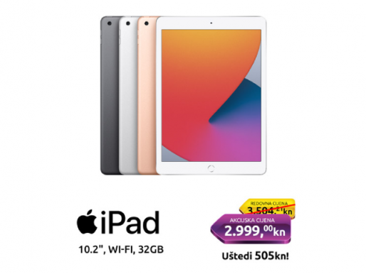 Apple iPad 8 nikad nije bio pristupačniji!