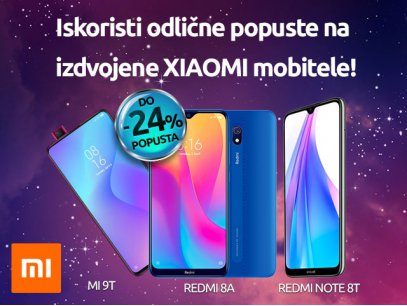 Iskoristi odlične popuste na izabrane XIAOMI mobitele!