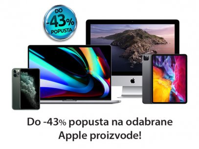 Iskoristi do -43% popusta na APPLE proizvode!