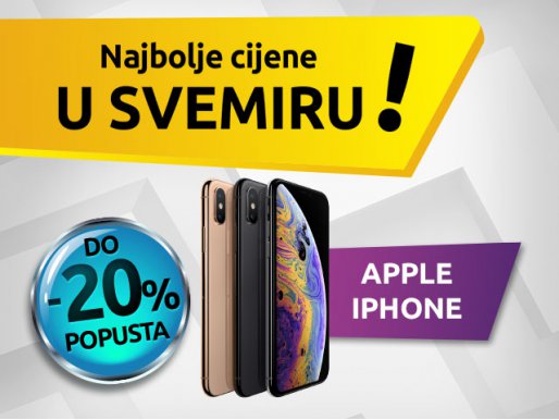 Potraži Apple iPhone pametne telefone na svemirskom popustu!