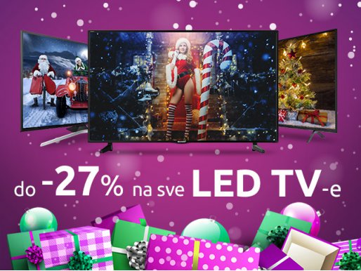 Iskoristi do -27% popusta na LED TV jer zima je pravo vrijeme za novi TV