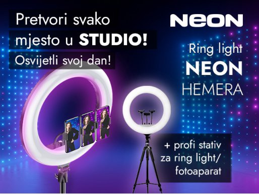 NEON HEMERA - ring light za bolje osvjetljenje svih prostora!