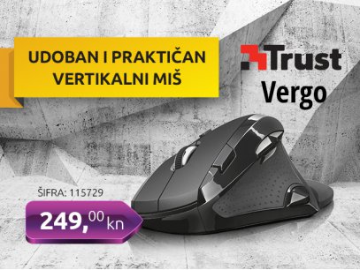 TRUST VERGO vertikalni miš 