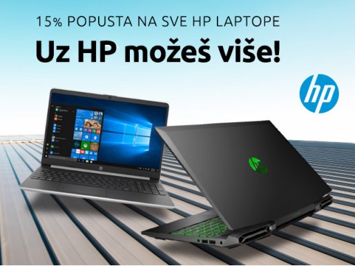 Svi HP laptopi su na -15% popusta!