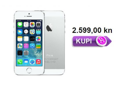 iPhone 5S silver po super cijeni!