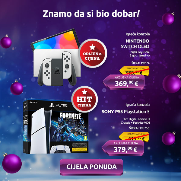 Božićna ponuda 2024 Nintendo i PS5