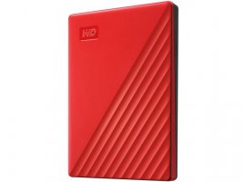  Eksterni tvrdi disk, 2 TB, WESTERN DIGITAL My Passport, 2.5", USB 3.2 Gen 1, crveni