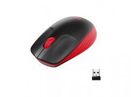  Miš LOGITECH M190 bežični optički miš, crveni (910-005908)