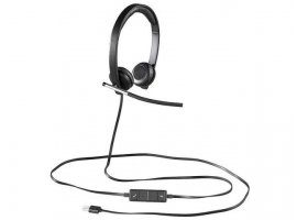  Slušalice za PC LOGITECH H650e, stereo, noise & echo cancellation, USB (981-000519)