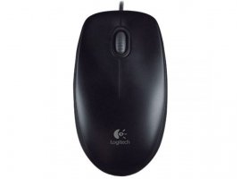  Miš LOGITECH B100, optički, žičani, USB, crni (910-003357)