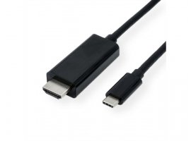  Video kabel ROLINE Value USB-C na HDMI, m/m, 1m