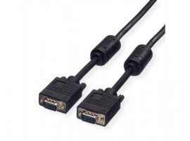  Video kabel ROLINE HQ VGA(m) na VGA(m), 10m, HD15, crni