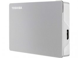  Eksterni tvrdi disk, 4 TB, TOSHIBA Canvio Flex, 2.5", USB 3.2 Gen 1 (Type-C + Type-A kabel), srebrni, HDTX140ESCCA