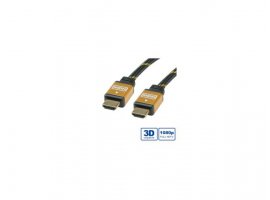  Video kabel ROLINE GOLD HDMI(m) na HDMI(m), 20m, crno/zlatni