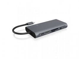  Docking stanica ICY BOX IB-DK4040-CPD, 10-in-1, USB-C na 3x USB-A, RJ-45, 1x HDMI, 1x VGA, 1x 3.5mm