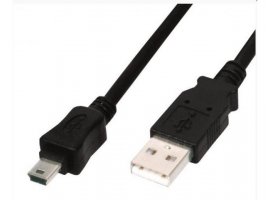  Kabel ROLINE Mini USB(m) 2.0 na USB-A(m) 2.0, 1.8m, crni
