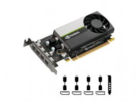  Grafička kartica PNY nVidia T1000, 4 GB GDDR6, 4x mDP, 4x mDP-DP adapter, low profile (VCNT1000-PB)