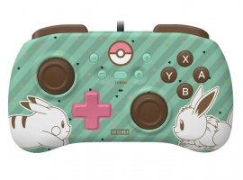  Kontroler HORI Horipad Mini Pikachu & Eevee, za Nintendo Switch (OLED), žični, zeleni