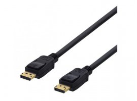  Video kabel DELTACO DisplayPort DP (m) 1.2 na DP (m) 1.2, 1m, Ultra HD (4K), 60Hz, pozlaćeni konektori, kutija, crni