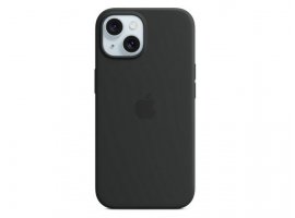  Maskica APPLE iPhone 15 Silicone Case with MagSafe, Black (mt0j3zm/a)