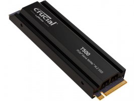  SSD disk 2 TB, CRUCIAL T500 with heatsink, M.2 2280, PCIe 4.0 x4 NVMe, CT2000T500SSD5