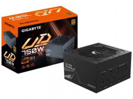  Napajanje GIGABYTE UD750GM PG5, 750 W, ultra durable, PCIe Gen 5.0, modularno, 120 mm smart control fan, 80+ Gold