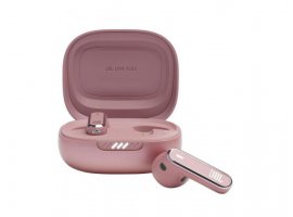  Bluetooth slušalice JBL Live Flex, BT 5.3, TWS, ANC, SpatialAudio, Qi punjenje, do 40h reprodukcije, IP54, roze (JBLLIVEFLEXROS)