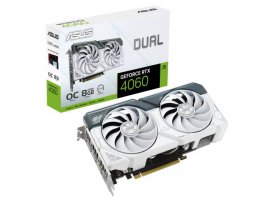  Grafička kartica ASUS NVIDIA GeForce DUAL-RTX4060-O8G-WHITE, 8 GB GDDR6, bijela