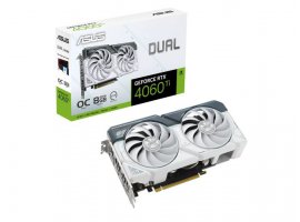  Grafička kartica ASUS NVIDIA GeForce DUAL-RTX4060TI-O8G-WHITE, 8 GB GDDR6, DLSS 3, bijela