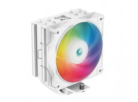  Hladnjak za procesor DEEPCOOL AG400 WH ARGB, Intel 1700/1200/1151/1150/1155; AMD AM5/AM4; 120mm, 240W TDP, White