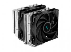  Hladnjak za procesor DEEPCOOL AG620, Intel 2066/2011-v3/2011/1700/1200/1151/1150/1155; AMD AM5/AM4; 2x 120mm, 260W TDP, Black