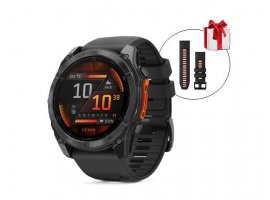  Pametni sat GARMIN Fenix 8 Slate Gray, 51 mm, AMOLED, GPS, crni remen (010-02905-00)