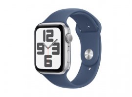  Pametni sat APPLE Watch SE2 (v3), GPS, 44mm, Silver Aluminum Case / Denim Sport Band, M/L (mxer3qh/a)