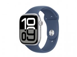  Pametni sat APPLE Watch S10, GPS 46mm, Silver Aluminum Case / Denim Sport Band, M/L (mwwm3qh/a)