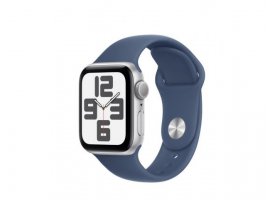  Pametni sat APPLE Watch SE2 (v3), GPS, 40mm, Silver Aluminum Case / Denim Sport Band, S/M (mxec3qh/a)