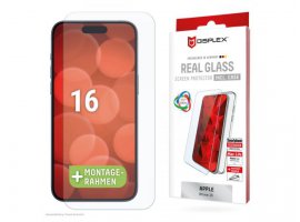  Zaštitno staklo DISPLEX Real Glass 2D + prozirna maskica za iPhone 16 (02001)