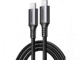  Kabel UGREEN USB-C (m) 2.0 na USB-C (m) 2.0, 60W, 3A, do 480 Mbps, pleteni, 1m, crni