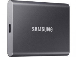  Eksterni SSD disk, 2 TB, SAMSUNG T7, USB 3.2 Gen 2 (USB Type-C), sivi, MU-PC2T0T